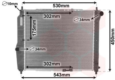 Радіатор охолодження DAEWOO KALOS, CHEVROLET AVEO, VAN WEZEL (81002066) Радіатор охолодження DAEWOO KALOS, CHEVROLET AVEO, VAN WEZEL (81002066)