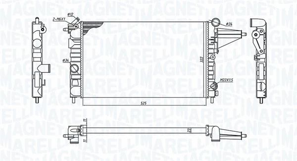 Радіатор охолодження VAUXHALL CAVALIER, OPEL VECTRA, MAGNETI MARELLI (350213189100) Радіатор охолодження VAUXHALL CAVALIER, OPEL VECTRA, MAGNETI MARELLI (350213189100)