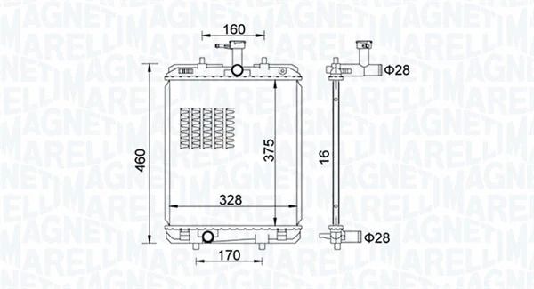 Радіатор охолодження TOYOTA AYGO, PEUGEOT 108, MAGNETI MARELLI (350213151500) Радіатор охолодження TOYOTA AYGO, PEUGEOT 108, MAGNETI MARELLI (350213151500)