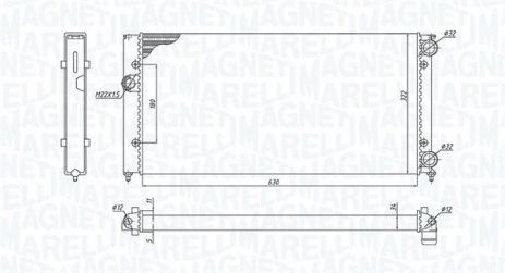Радіатор охолодження SEAT CORDOBA, VW GOLF, MAGNETI MARELLI (350213185300) Радіатор охолодження SEAT CORDOBA, VW GOLF, MAGNETI MARELLI (350213185300)