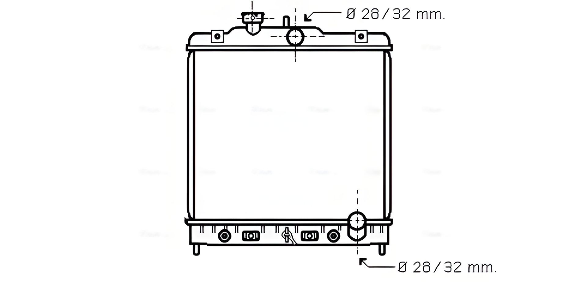 Радиатор для охлаждения MG MG, ROVER 400, AVA COOLING (HD2122) Радиатор для охлаждения MG MG, ROVER 400, AVA COOLING (HD2122)