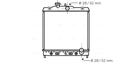 Радиатор для охлаждения MG MG, ROVER 400, AVA COOLING (HD2122) Радиатор для охлаждения MG MG, ROVER 400, AVA COOLING (HD2122)