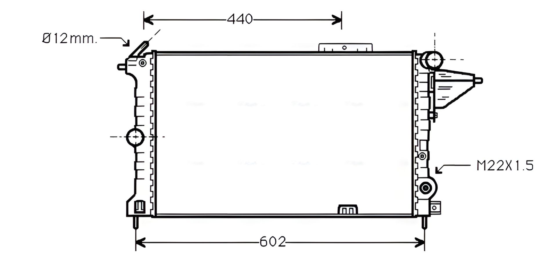 Радіатор охолодження VAUXHALL CAVALIER, OPEL VECTRA, AVA COOLING Радіатор охолодження VAUXHALL CAVALIER, OPEL VECTRA, AVA COOLING