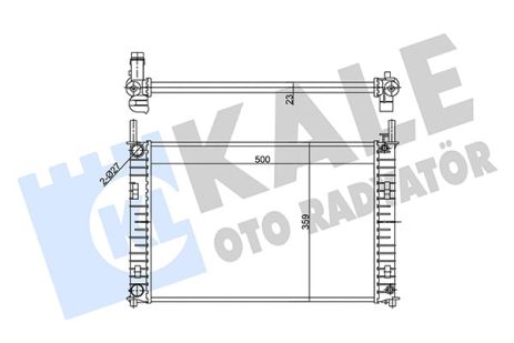 Радіатор охолодження MAZDA 2, FORD FIESTA, KALE OTO RADYATOR (356885) Радіатор охолодження MAZDA 2, FORD FIESTA, KALE OTO RADYATOR (356885)