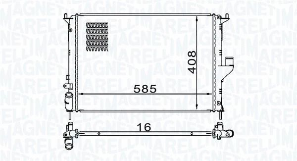 Радіатор охолодження LADA LARGUS, RENAULT LOGAN, MAGNETI MARELLI (350213160900) Радіатор охолодження LADA LARGUS, RENAULT LOGAN, MAGNETI MARELLI (350213160900)