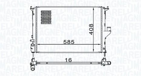 Радіатор охолодження LADA LARGUS, RENAULT LOGAN, MAGNETI MARELLI (350213160900) Радіатор охолодження LADA LARGUS, RENAULT LOGAN, MAGNETI MARELLI (350213160900)