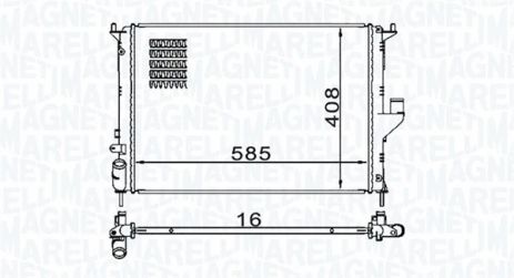 Радіатор охолодження LADA LARGUS, RENAULT LOGAN, MAGNETI MARELLI (350213160900) Радіатор охолодження LADA LARGUS, RENAULT LOGAN, MAGNETI MARELLI (350213160900)