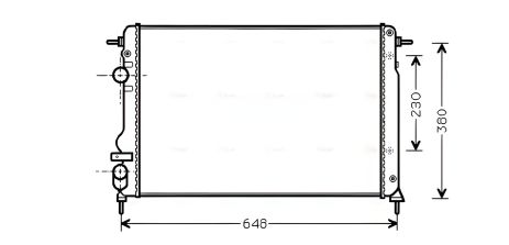 Охлаждающий радиатор DACIA LOGAN, RENAULT LOGAN, AVA COOLING (RTA2312) Охлаждающий радиатор DACIA LOGAN, RENAULT LOGAN, AVA COOLING (RTA2312)
