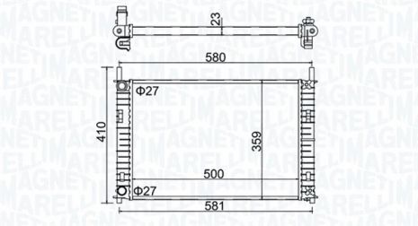 Радиатор охлаждения MAZDA 2, FORD FIESTA, MAGNETI MARELLI (350213152700) Радиатор охлаждения MAZDA 2, FORD FIESTA, MAGNETI MARELLI (350213152700)