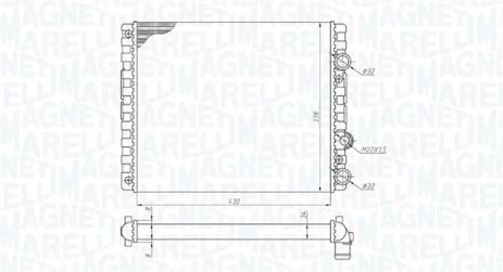 Радіатор охолодження SEAT AROSA, VW POLO, MAGNETI MARELLI (350213192900) Радіатор охолодження SEAT AROSA, VW POLO, MAGNETI MARELLI (350213192900)