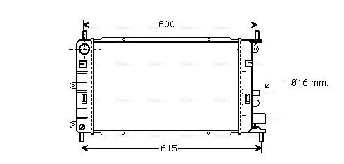 Радиатор охлаждения FORD ORION, AVA COOLING (FD2149) Радиатор охлаждения FORD ORION, AVA COOLING (FD2149)