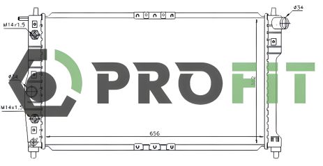 Радиатор охлаждения для DAEWOO NUBIRA, PROFIT (17400101)