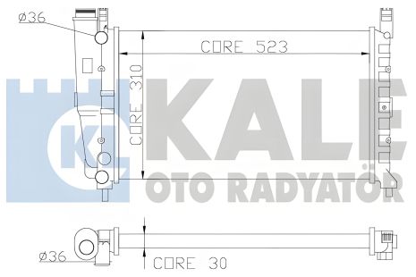 Охлаждающий радиатор FIAT FIORINO, KALE OTO RADYATOR (342265)