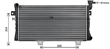 Система охлаждения радиатора для LADA NIVA, AVA COOLING (LA2024) Система охлаждения радиатора для LADA NIVA, AVA COOLING (LA2024)