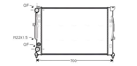 Охолоджувальний радіатор SKODA SUPERB/VW PASSAT AVA COOLING (AIA2123)