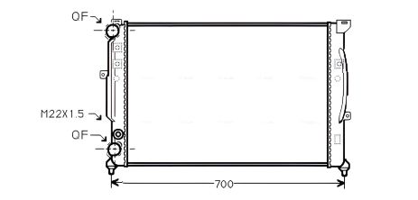 Радиатор охлаждения для SKODA SUPERB, VW PASSAT, AVA COOLING (AIA2123) Радиатор охлаждения для SKODA SUPERB, VW PASSAT, AVA COOLING (AIA2123)