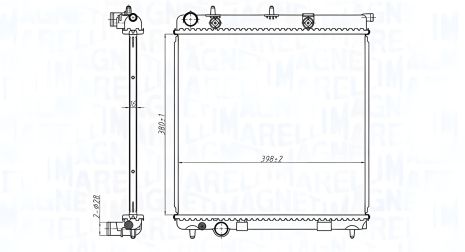 Високоефективний радіатор охолодження VAUXHALL CROSSLAND, OPEL CROSSLAND, MAGNETI MARELLI (350213173500) Високоефективний радіатор охолодження VAUXHALL CROSSLAND, OPEL CROSSLAND, MAGNETI MARELLI (350213173500)
