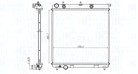 Магнети Марелли радиатор VAUXHALL CROSSLAND, OPEL CROSSLAND (350213173500)