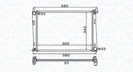 Радиатор охлаждения MAZDA 2, FORD FUSION, MAGNETI MARELLI (350213152600) Радиатор охлаждения MAZDA 2, FORD FUSION, MAGNETI MARELLI (350213152600)