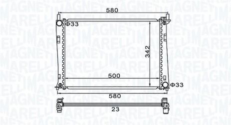 Радиатор охлаждения MAZDA 2, FORD FUSION, MAGNETI MARELLI (350213152600) Радиатор охлаждения MAZDA 2, FORD FUSION, MAGNETI MARELLI (350213152600)