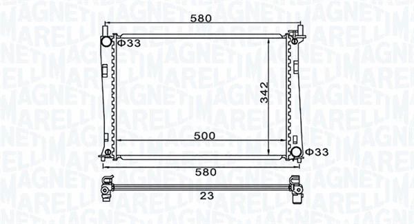 Радиатор охлаждения MAZDA 2, FORD FUSION, MAGNETI MARELLI (350213152600) Радиатор охлаждения MAZDA 2, FORD FUSION, MAGNETI MARELLI (350213152600)