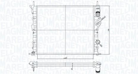 Радиатор охлаждения DACIA LOGAN, RENAULT SCÉNIC, MAGNETI MARELLI (350213194700) Радиатор охлаждения DACIA LOGAN, RENAULT SCÉNIC, MAGNETI MARELLI (350213194700)