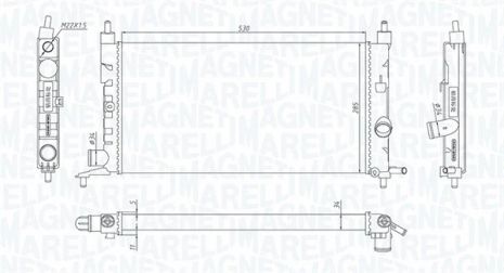 Радіатор охолодження VAUXHALL NOVA, OPEL CORSA, MAGNETI MARELLI (350213190400) Радіатор охолодження VAUXHALL NOVA, OPEL CORSA, MAGNETI MARELLI (350213190400)