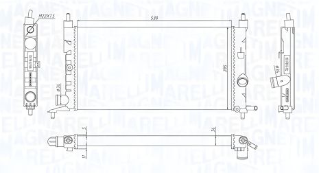 Охолоджувальний радіатор VAUXHALL NOVA, OPEL CORSA, MAGNETI MARELLI (350213190400) Охолоджувальний радіатор VAUXHALL NOVA, OPEL CORSA, MAGNETI MARELLI (350213190400)