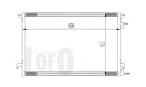 Кондиционерный радиатор SIGNUM/VECTRA C/CROMA 1.9 CDTi/1.9 JTD/w/o 02-, LORO (0370160014)