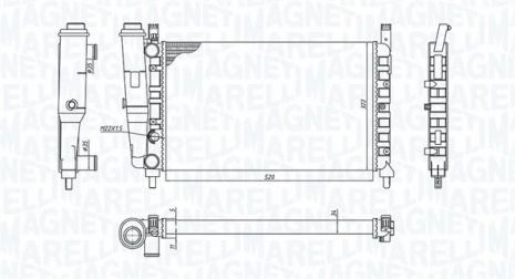 Радіатор охолодження INNOCENTI ELBA, FIAT FIORINO, MAGNETI MARELLI (350213172400) Радіатор охолодження INNOCENTI ELBA, FIAT FIORINO, MAGNETI MARELLI (350213172400)