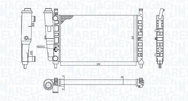 Радіатор охолодження INNOCENTI ELBA, FIAT FIORINO, MAGNETI MARELLI (350213172400) Радіатор охолодження INNOCENTI ELBA, FIAT FIORINO, MAGNETI MARELLI (350213172400)