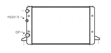 Радіатор VW PASSAT охолодження, AVA COOLING (VNA2121) Радіатор VW PASSAT охолодження, AVA COOLING (VNA2121)