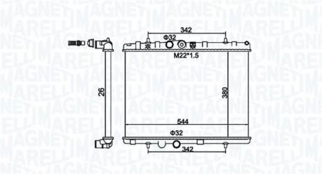 Радіатор охолодження VAUXHALL CROSSLAND, OPEL CROSSLAND, MAGNETI MARELLI (350213156100) Радіатор охолодження VAUXHALL CROSSLAND, OPEL CROSSLAND, MAGNETI MARELLI (350213156100)