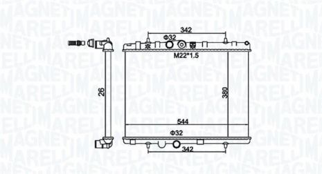 Радіатор охолодження VAUXHALL CROSSLAND, OPEL CROSSLAND, MAGNETI MARELLI (350213156100) Радіатор охолодження VAUXHALL CROSSLAND, OPEL CROSSLAND, MAGNETI MARELLI (350213156100)