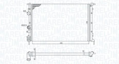 Радіатор охолодження RENAULT MEGANE, MAGNETI MARELLI (350213171700) Радіатор охолодження RENAULT MEGANE, MAGNETI MARELLI (350213171700)