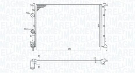 Радіатор охолодження RENAULT MEGANE, MAGNETI MARELLI (350213171700) Радіатор охолодження RENAULT MEGANE, MAGNETI MARELLI (350213171700)