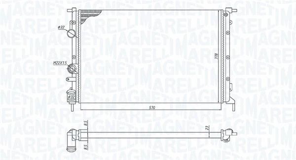 Радіатор охолодження RENAULT MEGANE, MAGNETI MARELLI (350213171700) Радіатор охолодження RENAULT MEGANE, MAGNETI MARELLI (350213171700)