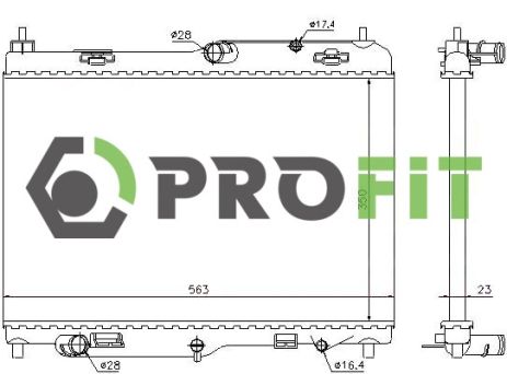 Радиатор охлаждения FORD 1540332, PROFIT (17400434) Радиатор охлаждения FORD 1540332, PROFIT (17400434)
