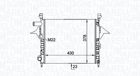 Радиатор охлаждения RENAULT TWINGO, MAGNETI MARELLI (350213161200) Радиатор охлаждения RENAULT TWINGO, MAGNETI MARELLI (350213161200)