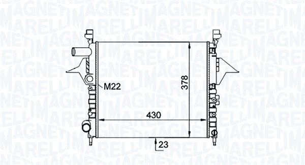 Радиатор охлаждения RENAULT TWINGO, MAGNETI MARELLI (350213161200) Радиатор охлаждения RENAULT TWINGO, MAGNETI MARELLI (350213161200)