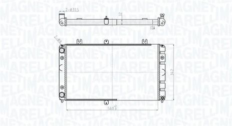 Радиатор охлаждения LADA PRIORA, MAGNETI MARELLI (350213181400) Радиатор охлаждения LADA PRIORA, MAGNETI MARELLI (350213181400)