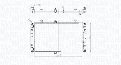 Радиатор охлаждения LADA PRIORA, MAGNETI MARELLI (350213181400) Радиатор охлаждения LADA PRIORA, MAGNETI MARELLI (350213181400)