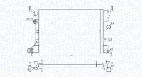 Радіатор охолодження OPEL VECTRA, MAGNETI MARELLI (350213194800) Радіатор охолодження OPEL VECTRA, MAGNETI MARELLI (350213194800)