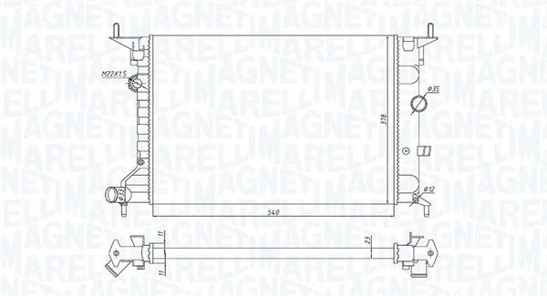 Радіатор охолодження OPEL VECTRA, MAGNETI MARELLI (350213194800) Радіатор охолодження OPEL VECTRA, MAGNETI MARELLI (350213194800)