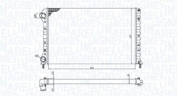 Радіатор охолодження FIAT DOBLO, MAGNETI MARELLI (350213194400) Радіатор охолодження FIAT DOBLO, MAGNETI MARELLI (350213194400)