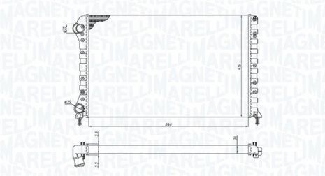 Радіатор охолодження FIAT DOBLO, MAGNETI MARELLI (350213194400) Радіатор охолодження FIAT DOBLO, MAGNETI MARELLI (350213194400)