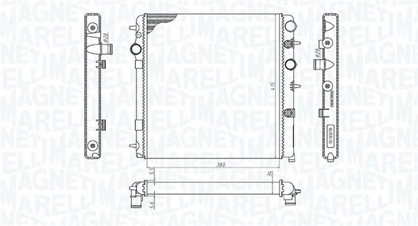 Радіатор охолодження CITROËN C3, PEUGEOT 208, MAGNETI MARELLI (350213198700) Радіатор охолодження CITROËN C3, PEUGEOT 208, MAGNETI MARELLI (350213198700)