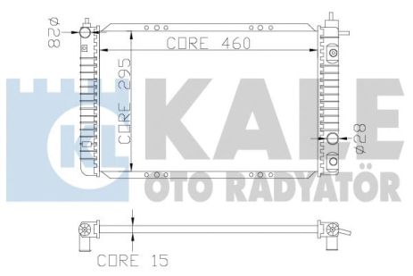 Радіатор охолодження DAEWOO MATIZ, KALE OTO RADYATOR (342260) Радіатор охолодження DAEWOO MATIZ, KALE OTO RADYATOR (342260)