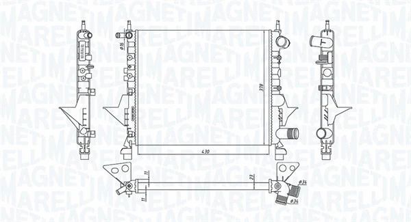Радиатор охлаждения RENAULT TWINGO, MAGNETI MARELLI (350213171800) Радиатор охлаждения RENAULT TWINGO, MAGNETI MARELLI (350213171800)
