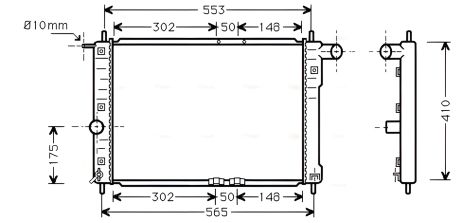 Охолоджувальний радіатор DAEWOO LANOS, AVA COOLING (DW2039) Охолоджувальний радіатор DAEWOO LANOS, AVA COOLING (DW2039)